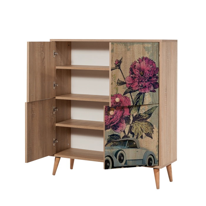Hanah Home Multilux-733 Armario Multiusos Roble Sonoma